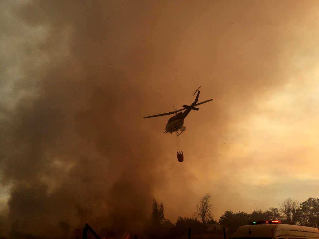 Incendio forestal Villa alemana
