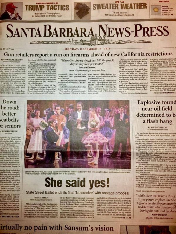 front-page-santa-barbara-news-press-she-said-yes