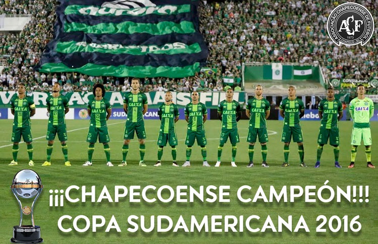Conmebol ratificó al Chapecoense campeón de la Copa Sudamericana 2016