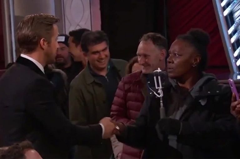 Ryan Gosling sorprendió a turista que fue invitada a presenciar los Oscar