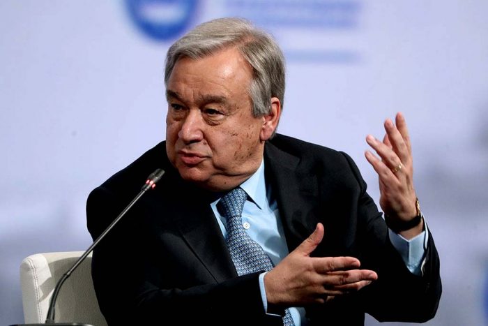Antonio Guterres, Secretario General de la ONU.