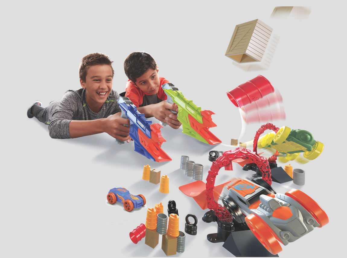 nerf lanza carros