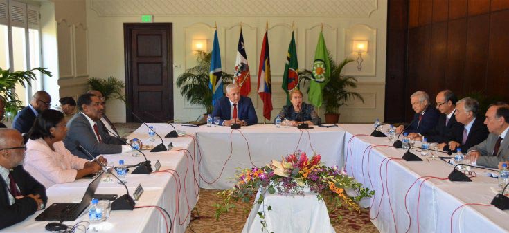 En Santa Lucía Presidenta Bachelet culmina gira por el Caribe