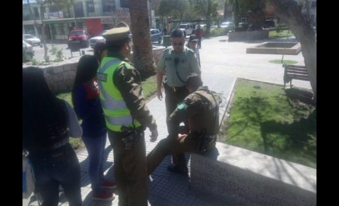 Foto de Facebok publicada por el Diario El Día y que muestra al policía involucrado en la muerte de un callejerito.