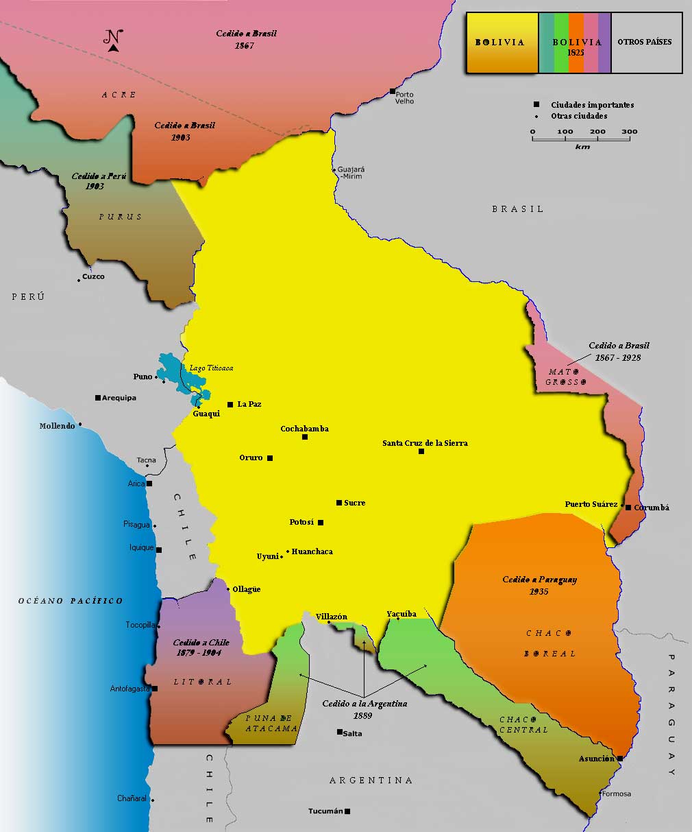 ¿Qué territorio perdió Bolivia con Paraguay