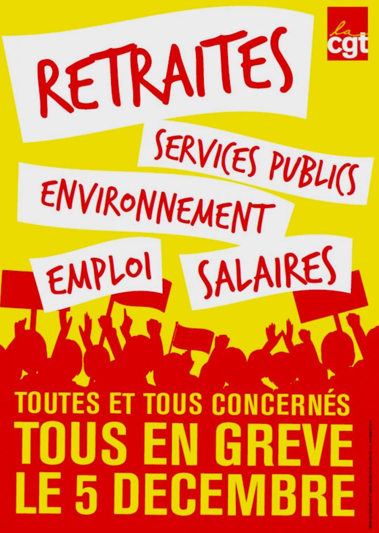Estallido Social ahora en Francia: Jueves de huelga contra reforma a pensiones