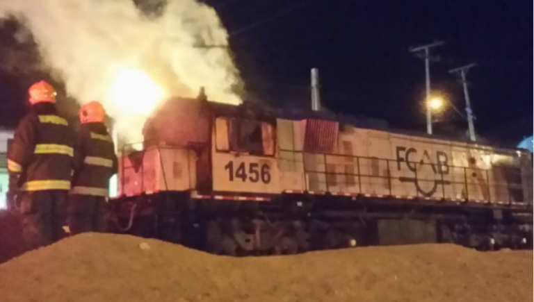 Gobierno se querella por tren incendiado en Antofagasta y lo considera un hecho “muy grave”