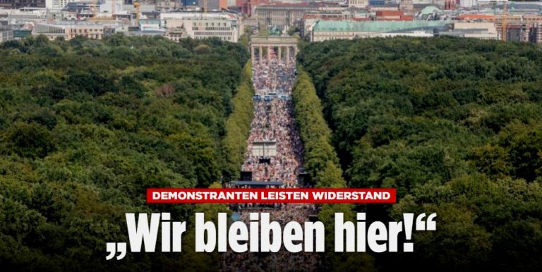 Alemania: Miles de personas protestan en Berlín contra las restricciones por el coronavirus “la mascarilla que nos esclaviza debe irse”