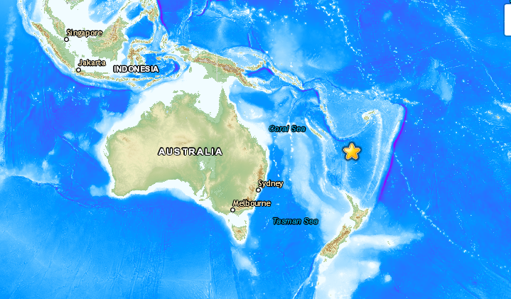SHOA evalúa posible tsunami luego de fuerte sismo en Port Vila Vanuatu