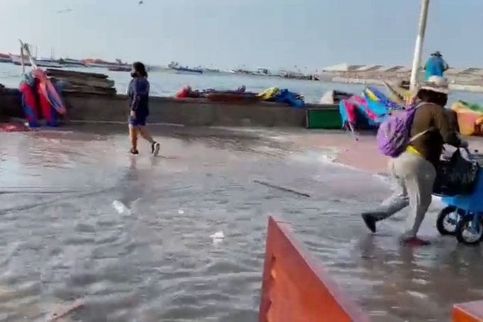 Tsunami provoca la muerte de dos personas en Perú