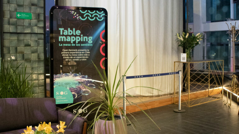 Único en Chile: “Table Mapping” la nueva propuesta con tecnología 3D que ofrece Santiago OPEN Gourmet a sus comensales